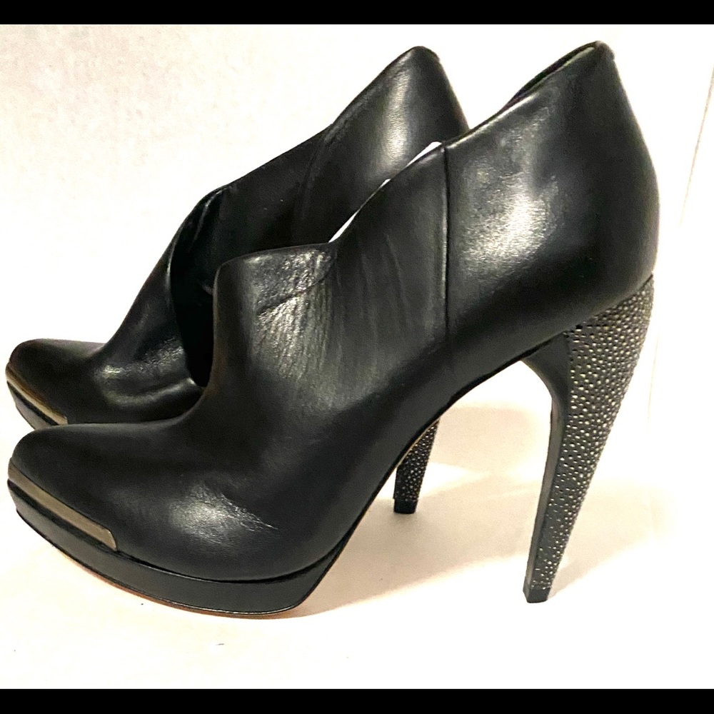 BCBG Black and Silver Heeled Boots